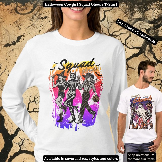 T-shirt Halloween Cowgirl Squad Ghouls (Créateur téléchargé)