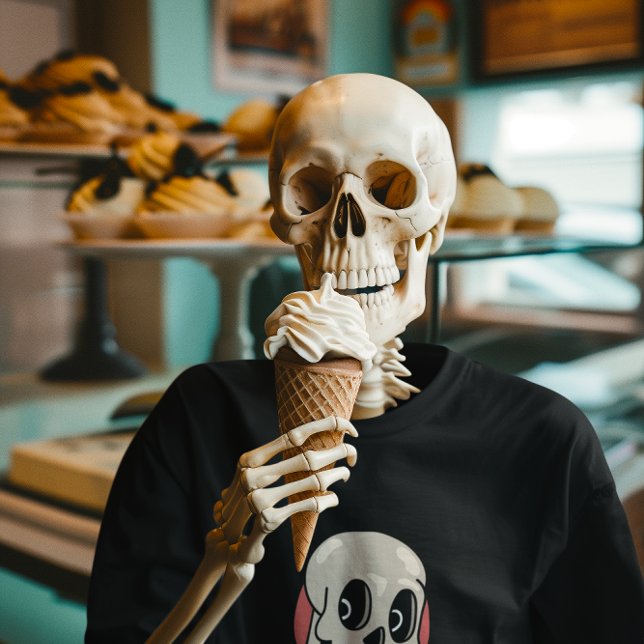 T-shirt Halloween crâne de caricature de saison d'horreur (Créateur téléchargé)