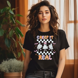 T-SHIRT HALLOWEEN CREEP IT REEL FUNNY GHOSTS
