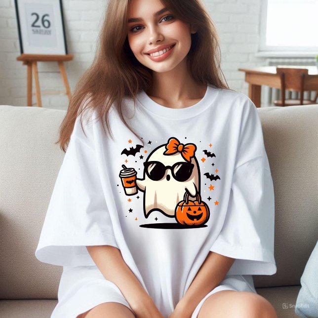 T-shirt Halloween Cute Ghost (Cute Ghost Halloween)