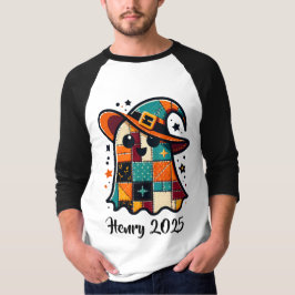 T-shirt Halloween Cute Patchwork personnalisé