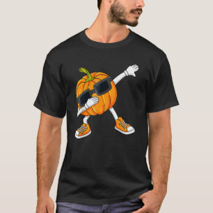 T-shirt Halloween Dabbing Citrouille Thanksgiving Day Boys