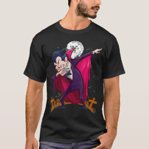 T-shirt Halloween Dabbing Dracula Dab Vampire drôle C faci