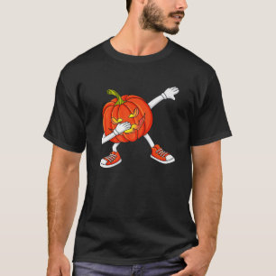 T-shirt Halloween Dabbing Jack-o'-lantern Funny Boys Girls