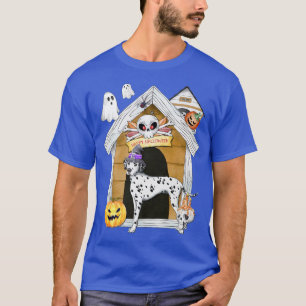 T-shirt Halloween Dalmatienne Chien sorcière Haunch Maison