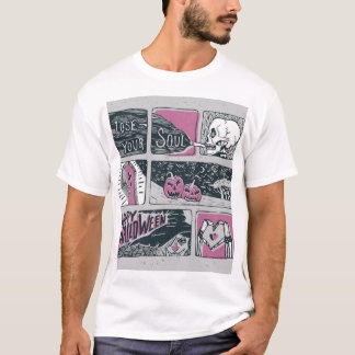 T-shirt Halloween de bande dessinée : Illustration amusant