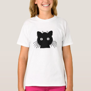 T-shirt Halloween de chat noir