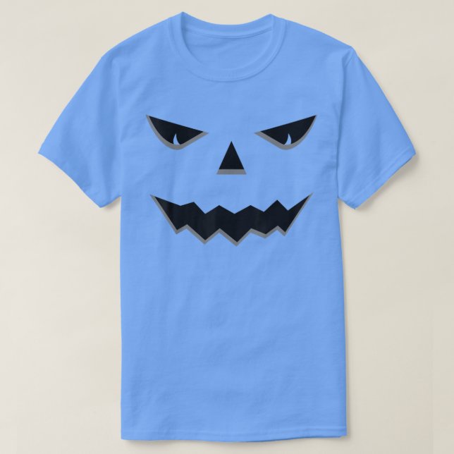 T-shirt Halloween de la face Citrouille JackOLantern (Design devant)