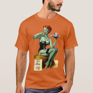 T-shirt Halloween de la fille Zombie Pin Up