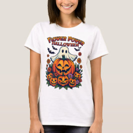 T-shirt Halloween de la puissance des fleurs