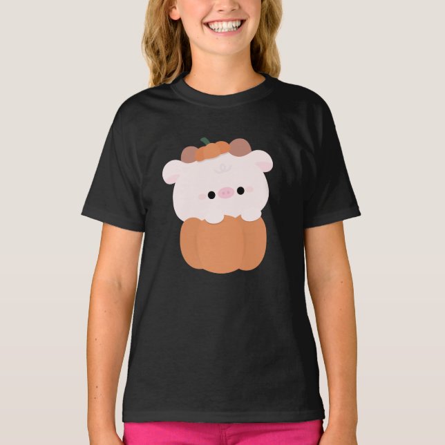 T-shirt Halloween de la vache (Devant)