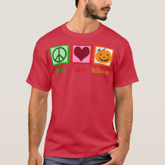 T-shirt Halloween de l'amour de la paix