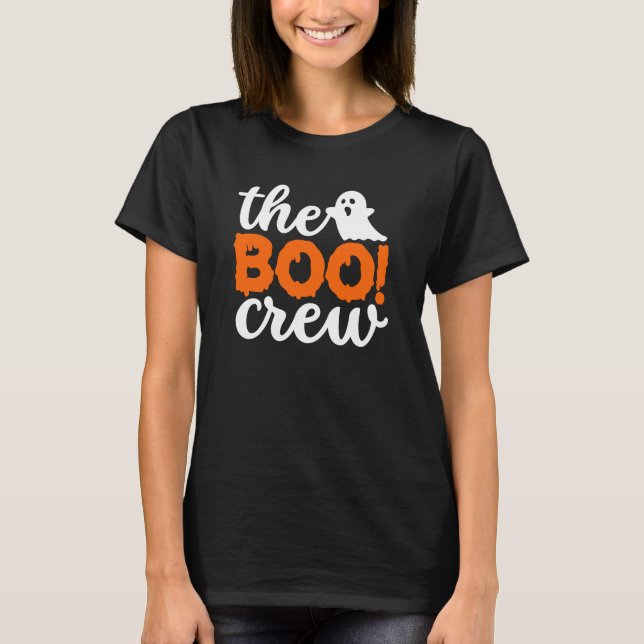 T-shirt Halloween de l'équipage Boo (Devant)