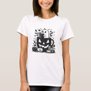 T-shirt Halloween de livre