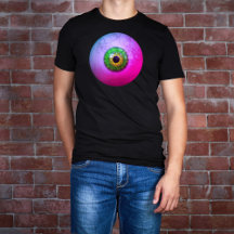 Halloween déplaisant brut violet vert oeil