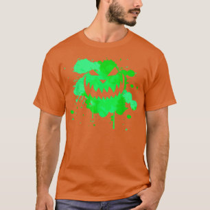 T-shirt Halloween Déplaisant mal Jack-o'-lantern visage so