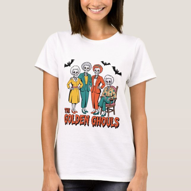 T-shirt Halloween des filles des Gouls d'or (Devant)