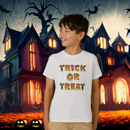 T-shirt Halloween des monstres de pique ou de traitement