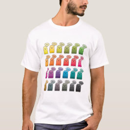 T-shirt Halloween des nuances du fantôme de Boo