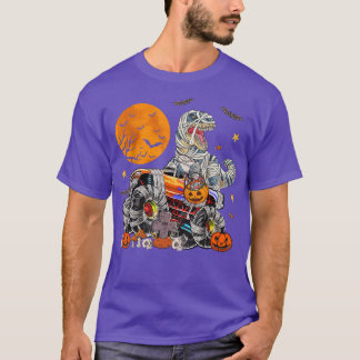 T-shirt Halloween Dinosaur Monster Truck Boys Skeleton Rid