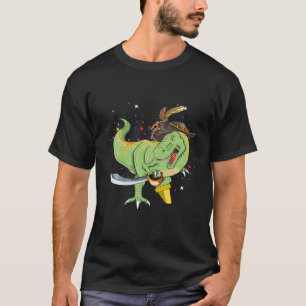 T-shirt Halloween Dinosaur T Rex Pirate