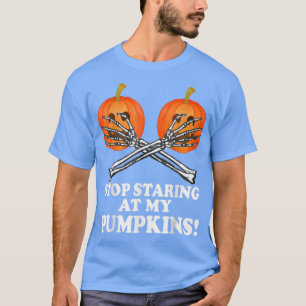 T-shirt Halloween Drôle Arrêtez De Me Tourner Vers Ma Peur