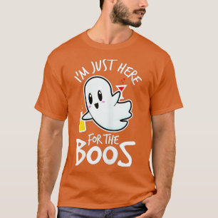 T-shirt Halloween Drôle Je Suis Juste Ici Pour Boos Cute G