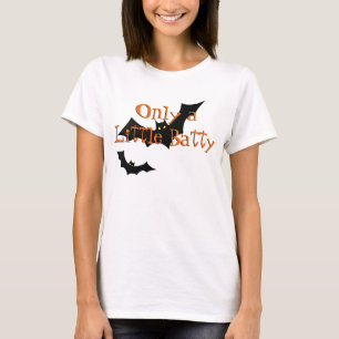 T-shirt Halloween drôle manie la batte un petit noir
