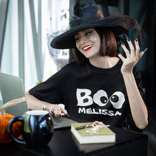 T-shirt Halloween Éffrayant Boo Personnalisé Cute Whimsica