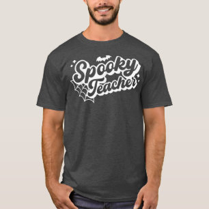 T-shirt Halloween Éffrayant Enseignant Trick Ou Enseigner 