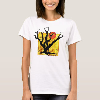 T-shirt Halloween Éffrayant Tree Cute Top! Ecouteurs origi