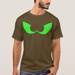 T-shirt Halloween éffrayant, Vert Sur Noir 6400