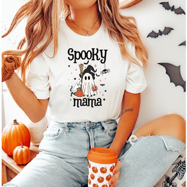 T-shirt Halloween éffrayante Mama - Ghost mignon, Chat et  (Créateur téléchargé)