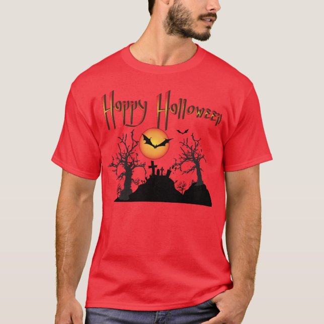 T-shirt Halloween effrayants (Devant)