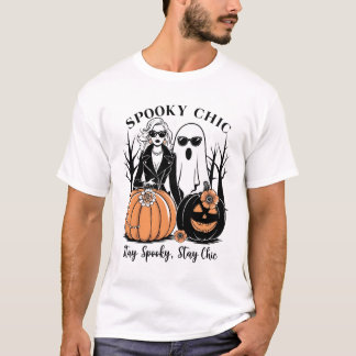 T-shirt Halloween élégant avec Éffrayant