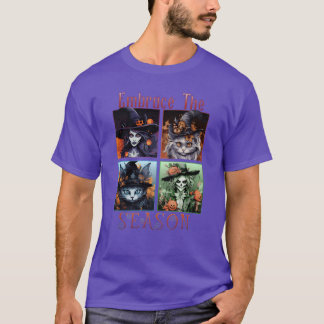 T-shirt Halloween Embracehe amis de la saison