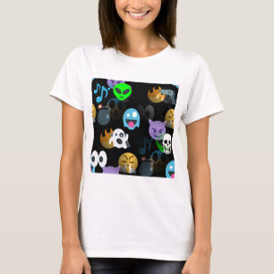 T-shirt halloween emojis