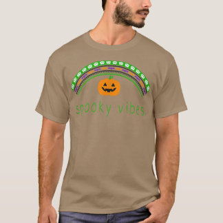 T-shirt Halloween en Bohême Arc-en-ciel et Vibes Éffrayant