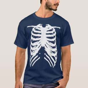T-shirt Halloween en cage de squelette