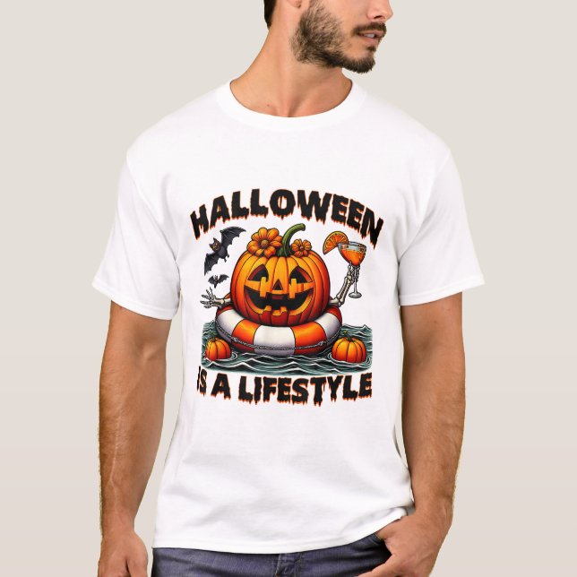 T-shirt Halloween Est Un Halloween Éffrayant Pour Les Homm (Devant)