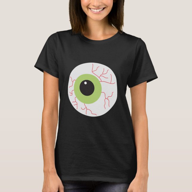 T-shirt Halloween Eyeball effrayant (Devant)