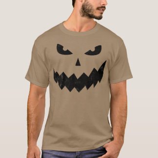 T-shirt Halloween Face Citrouille Jack o' lanterne Drôle I