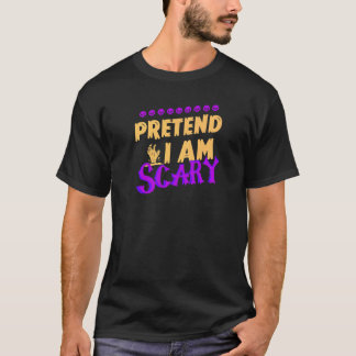 T-shirt Halloween Faire semblant d'avoir peur Hommes Femme