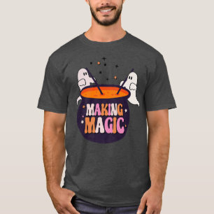 T-shirt Halloween Fantôme Éffrayant faire magique sorcière