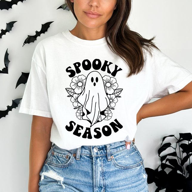 T-shirt Halloween Fantôme éffrayante saison (Créateur téléchargé)