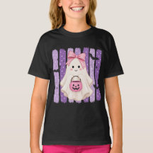 T-shirt Halloween fantôme mignon pour filles