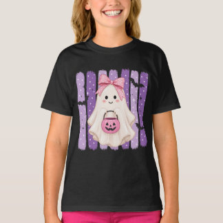 T-shirt Halloween fantôme mignon pour filles