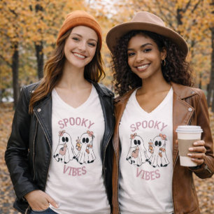 T-shirt halloween fantômes mignons vibes éffrayantes