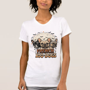 T-shirt Halloween Frenchie Boo Dogs Drôle Vintage_1
