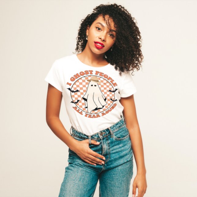 T-SHIRT HALLOWEEN FUNNY INTROVERT| JE FAIS FOULE AUX GENS  (Créateur téléchargé)